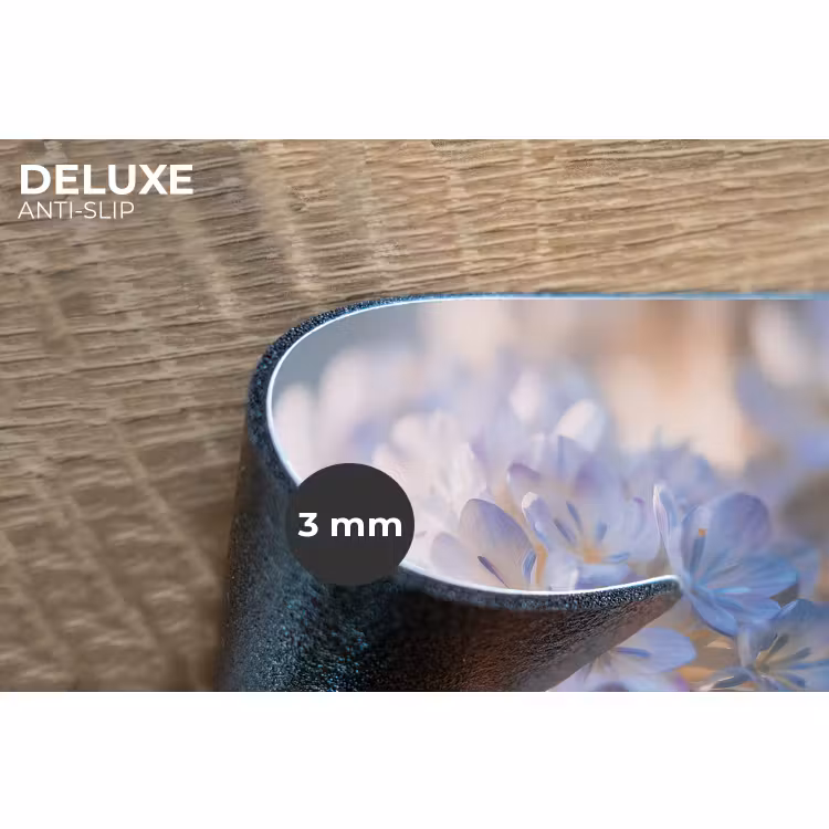 Placemat - 6 stuks - Bloemen - Lichtblauw - Wazig - Trosje — 4