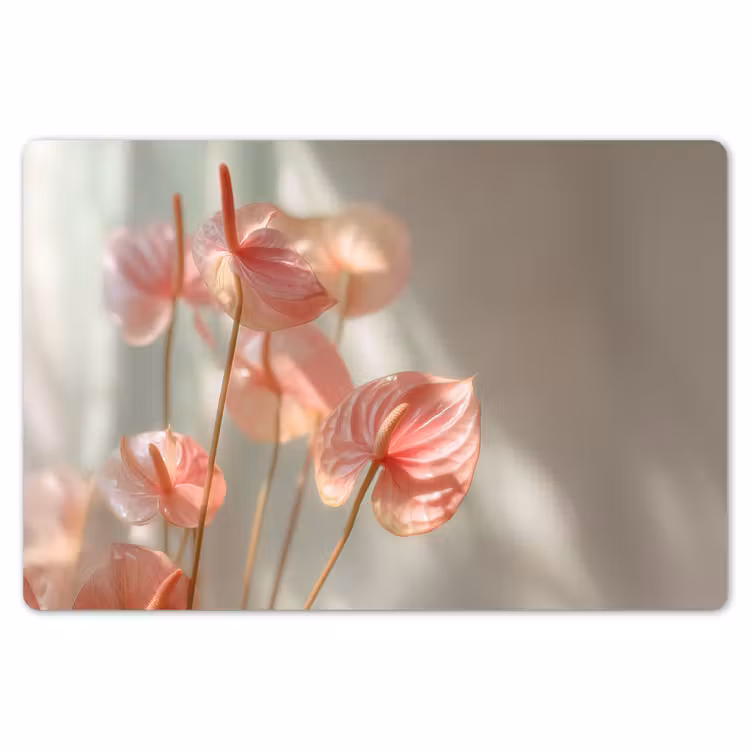 Placemat - 6 stuks - Bloemen - Stelen - Roze - Schaduw — 7
