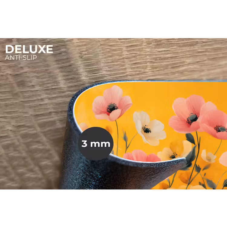 Placemat - 6 stuks - Bloemen - Veld - Geel — 4
