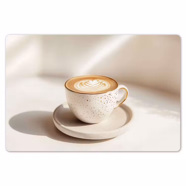 Placemat - 6 stuks - Cappuccino - Schuim - Schotel - Beige — 7