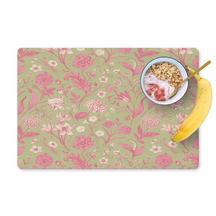 Placemat - 6 stuks - Classic - Pink - Mint — 1