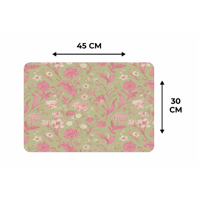 Placemat - 6 stuks - Classic - Pink - Mint — 3