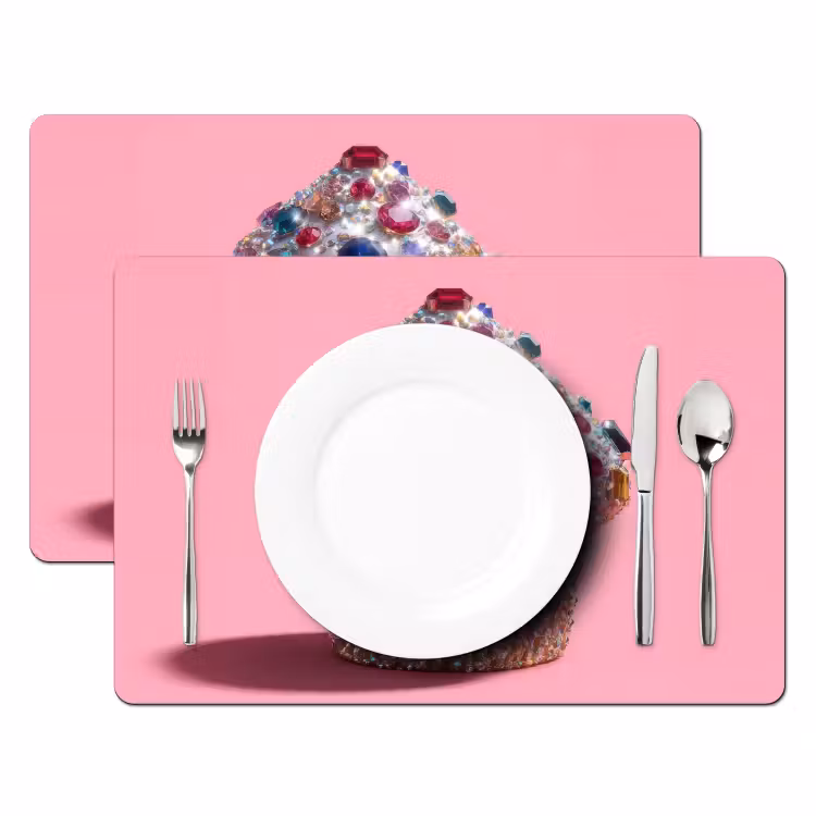 Placemat - 6 stuks - Cupcake - Kleurrijk - Edelstenen — 2
