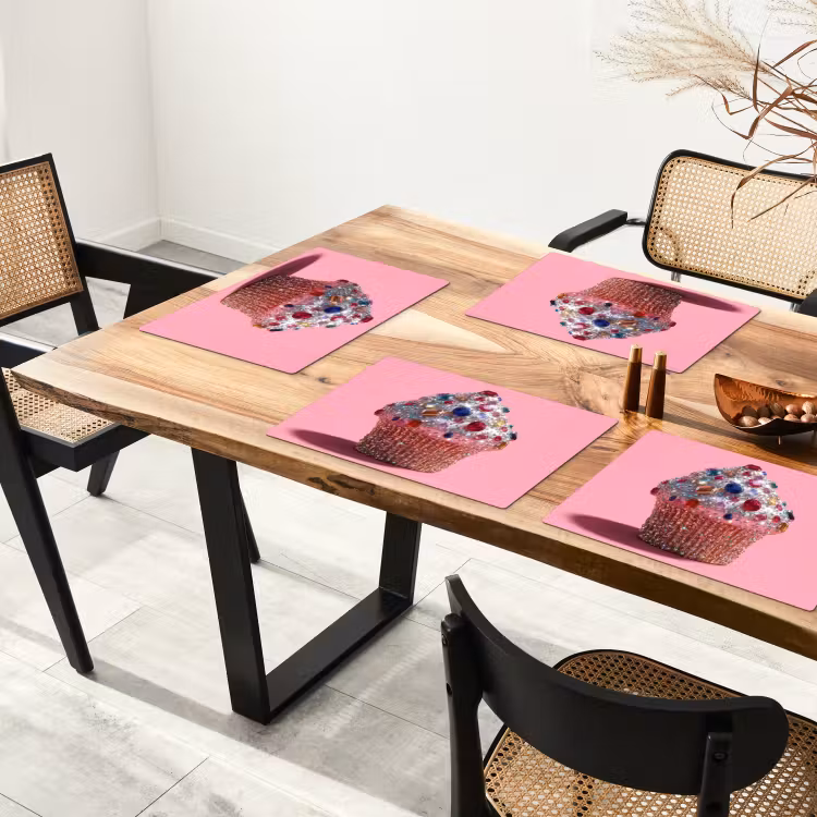 Placemat - 6 stuks - Cupcake - Kleurrijk - Edelstenen — 5