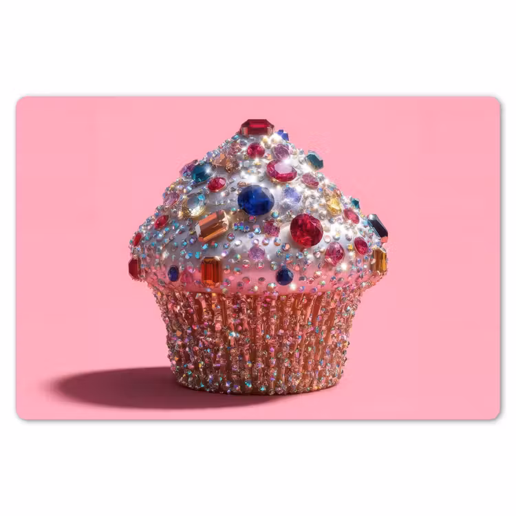 Placemat - 6 stuks - Cupcake - Kleurrijk - Edelstenen — 7