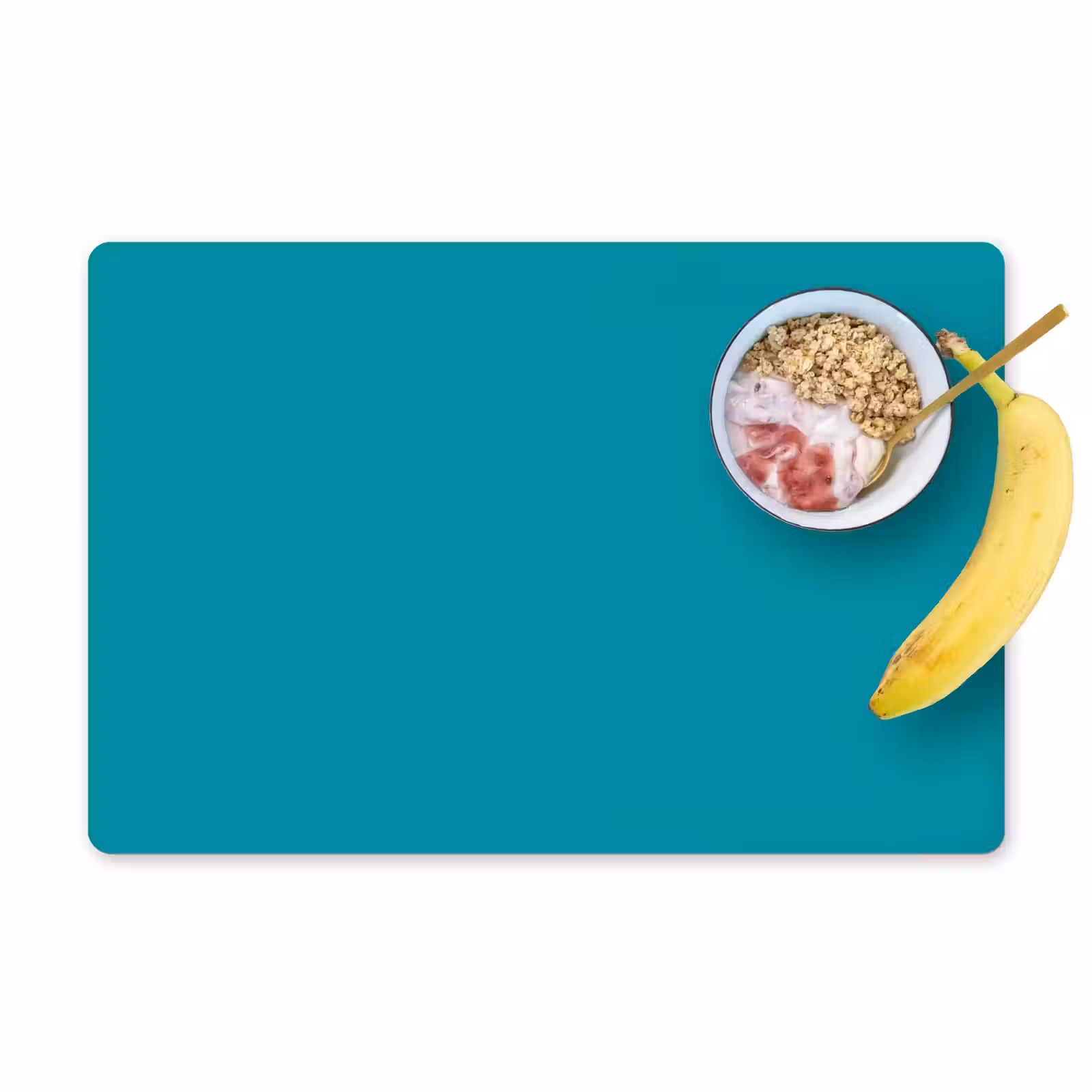 Placemat - 6 stuks - Blauw - Effen kleur — 1