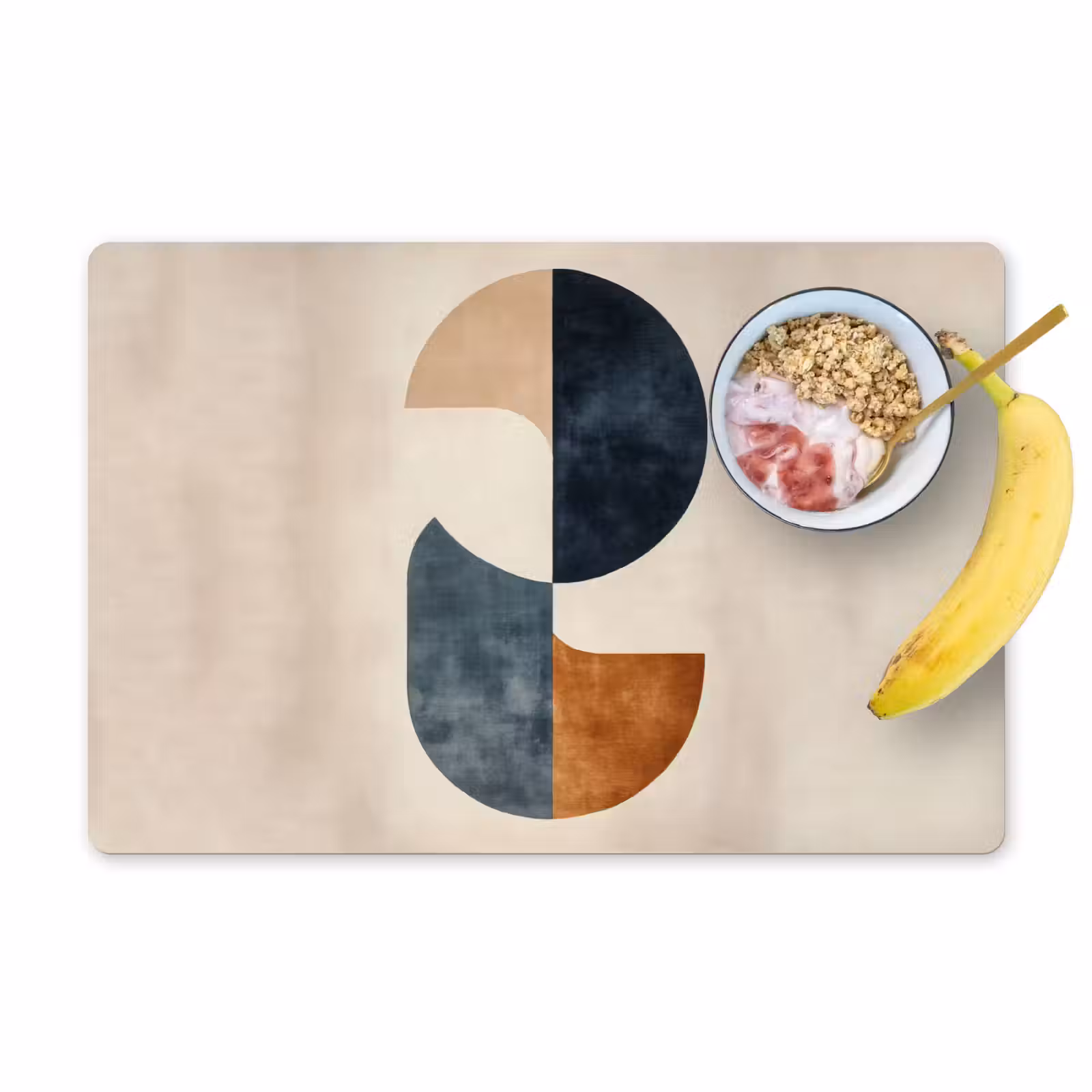 Placemat - 6 stuks - Cirkels - Abstract - Kleurrijk — 1