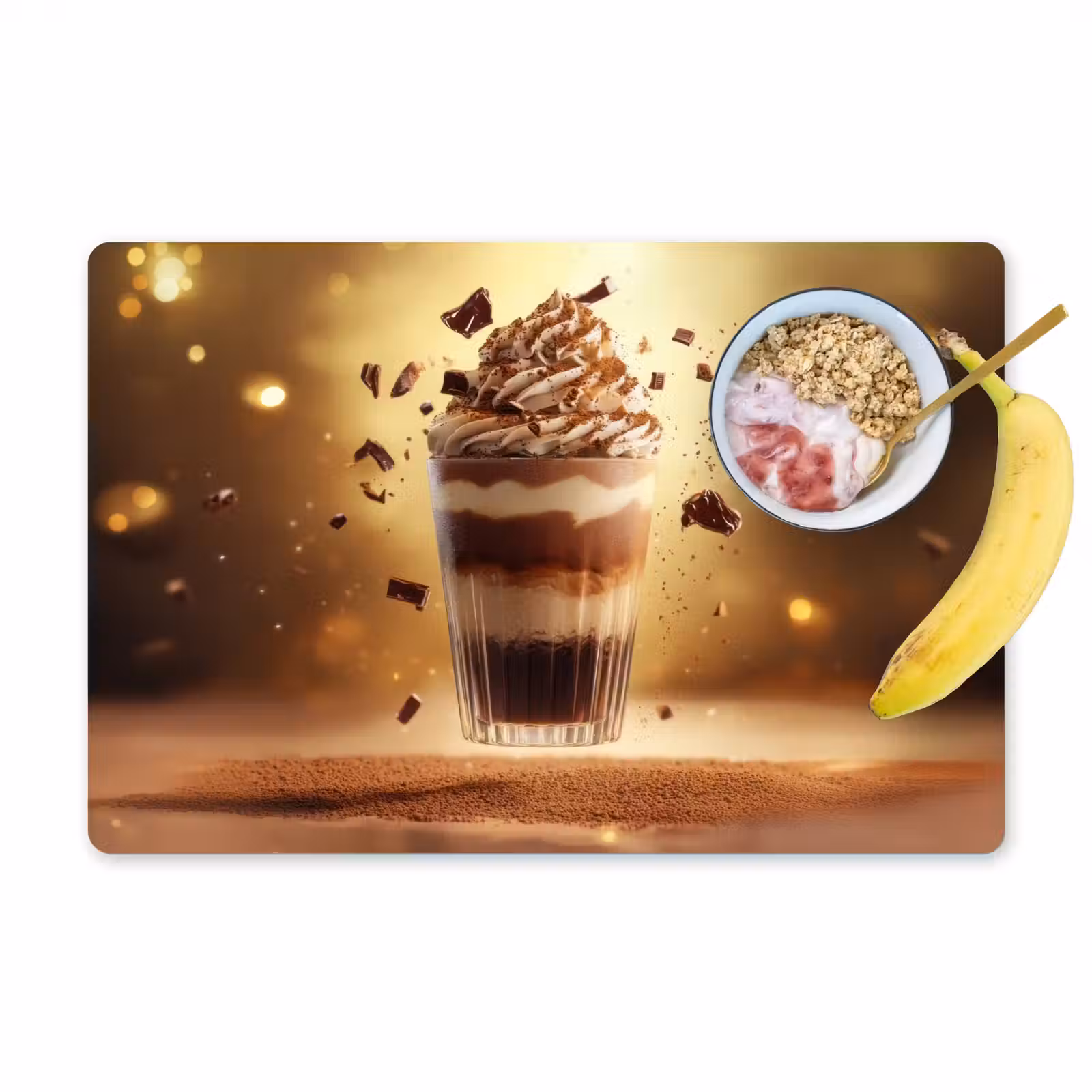 Placemat - 6 stuks - Dessert - Chocolade - Zoet - Eten — 1