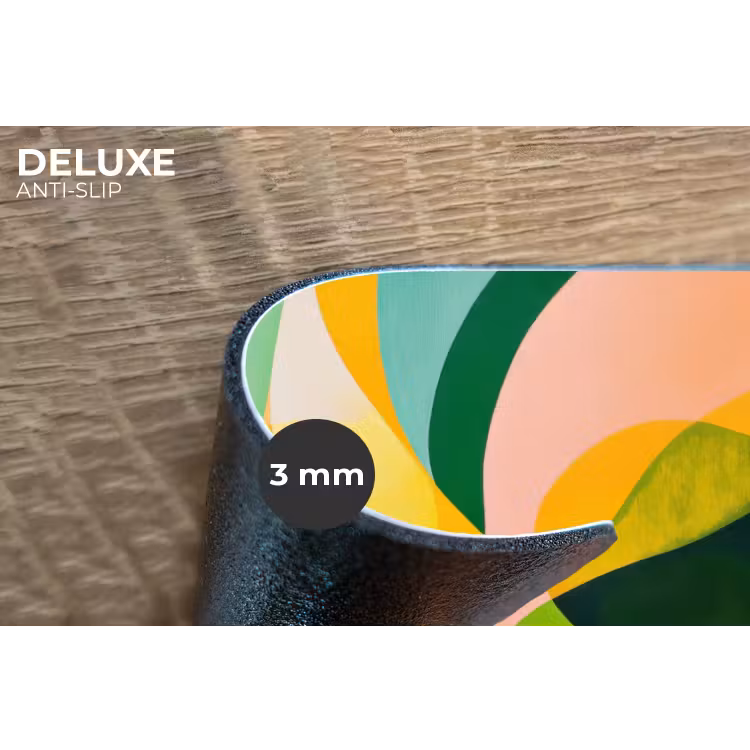 Placemat - 6 stuks - Abstract - Geel - Roze - Groen — 4