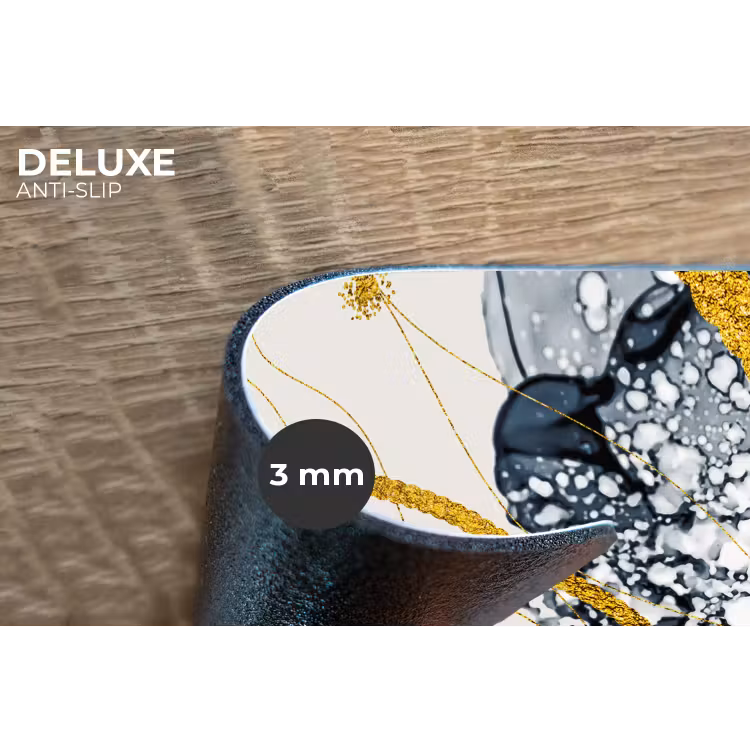 Placemat - 6 stuks - Abstract - Goud - Natuur - Kunst — 3