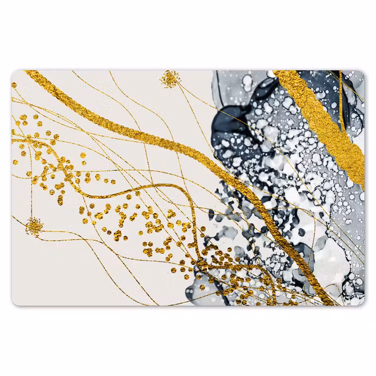 Placemat - 6 stuks - Abstract - Goud - Natuur - Kunst — 6