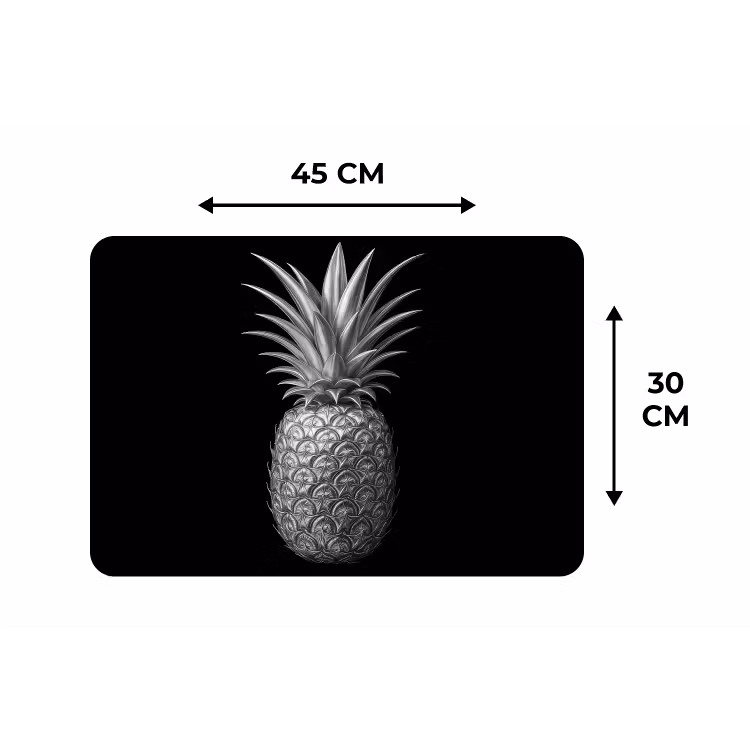 Placemat - 6 stuks - Ananas - Gedetailleerd - Bladeren — 3