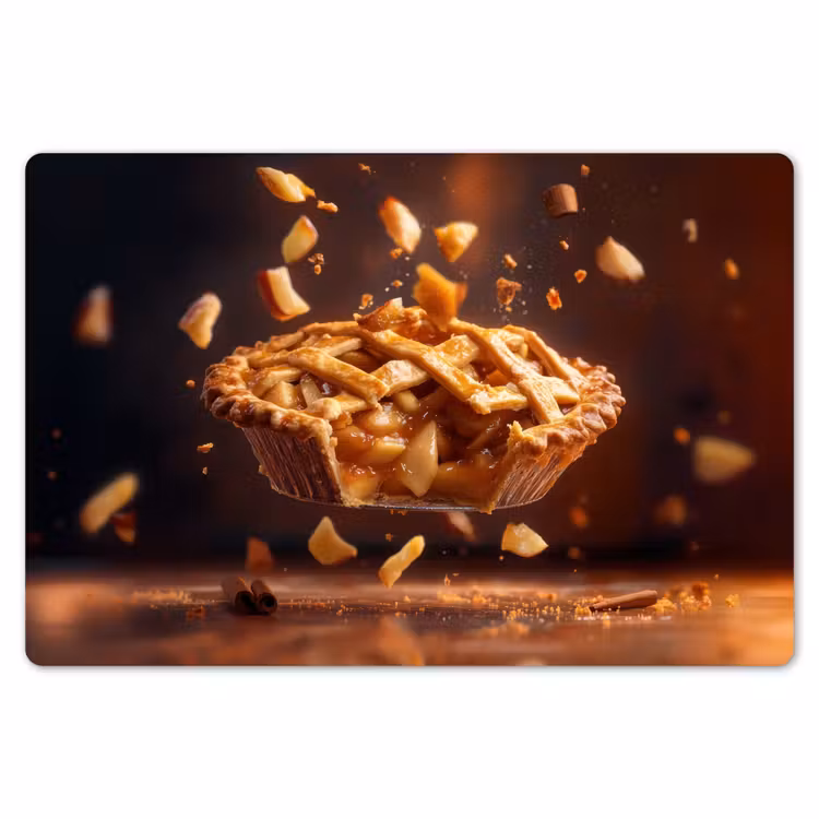 Placemat - 6 stuks - Appel - Taart - Warm - Eten — 7