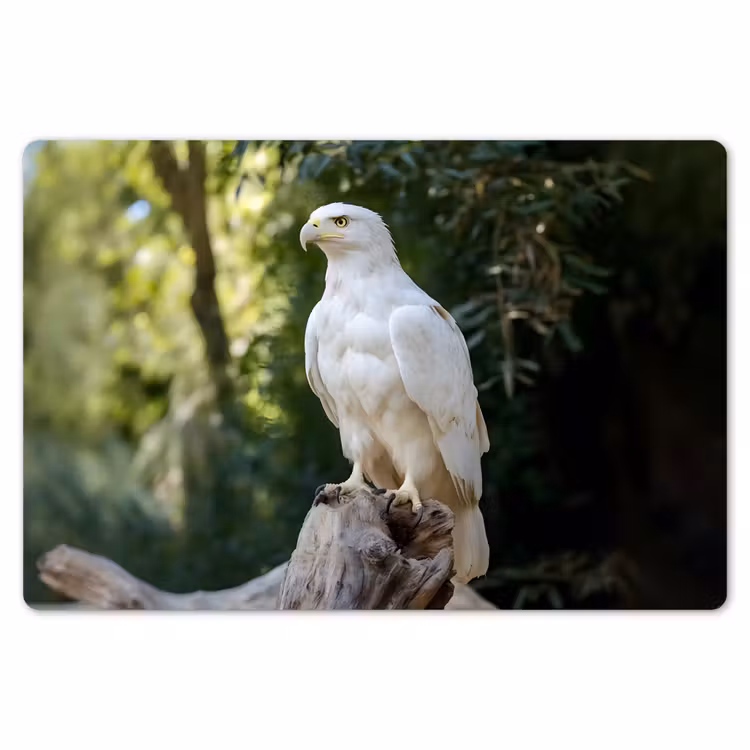 Placemat - 6 stuks - Arend - Hout - Wit - Planten — 7