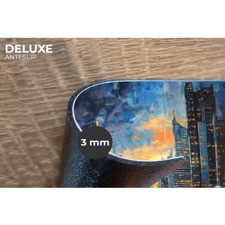 Placemat - 6 stuks - Auto - Skyline - Zon - Blauw — 4