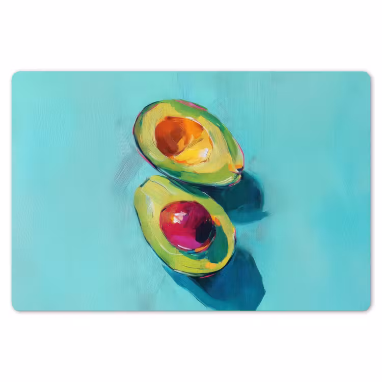 Placemat - 6 stuks - Avocado - Groen - Pit - Schaduw — 7