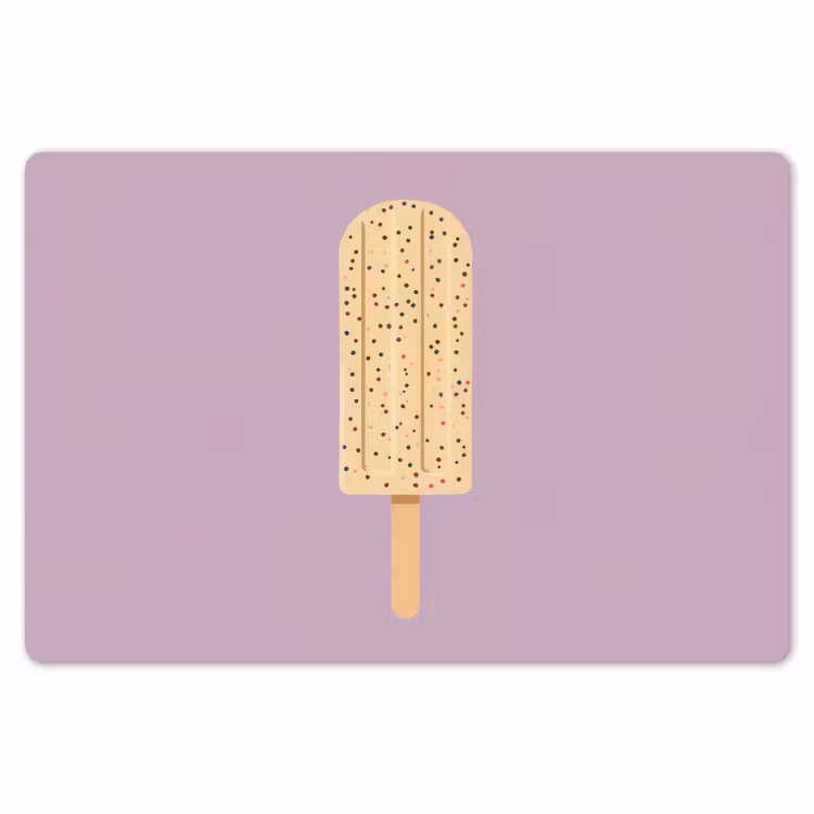 Placemat - 6 stuks - Beige - Ijsje - Spikkels — 7