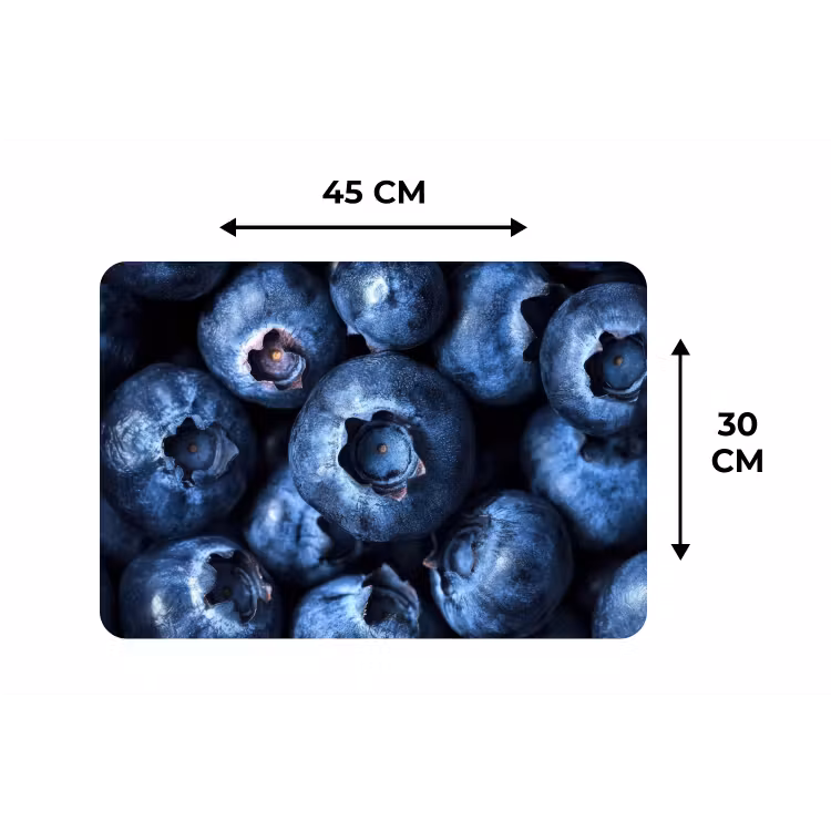 Placemat - 6 stuks - Bessen - Blauw - Fruit — 3