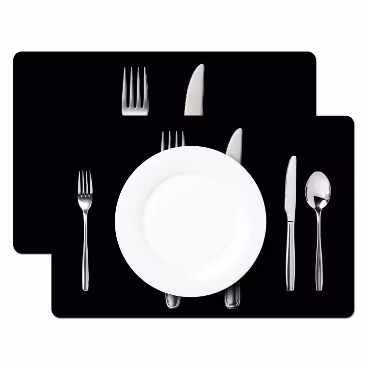 Placemat - 6 stuks - Bestek - Klassiek - Elegant — 2