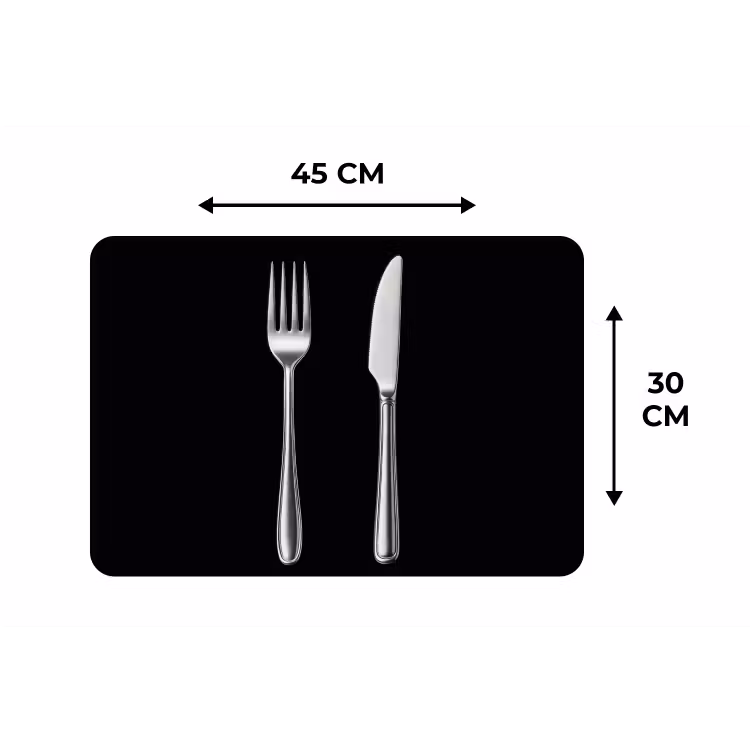 Placemat - 6 stuks - Bestek - Klassiek - Elegant — 3