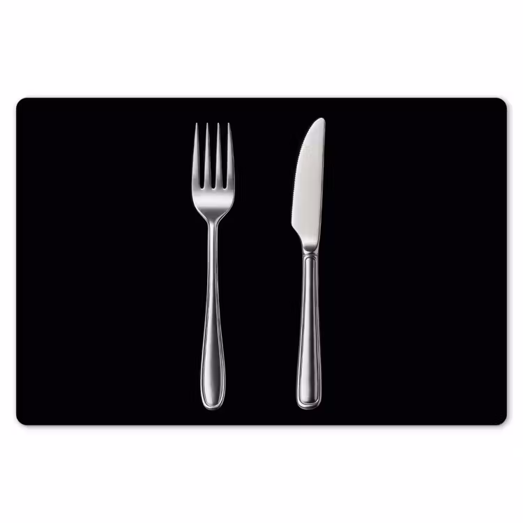 Placemat - 6 stuks - Bestek - Klassiek - Elegant — 7