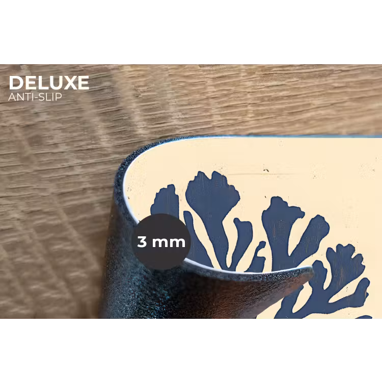 Placemat - 6 stuks - Blauw koraal - Vertakkingen - Beige — 4