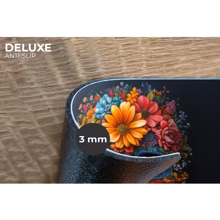 Placemat - 6 stuks - Bloemen - Kleurrijk - Schedel — 4