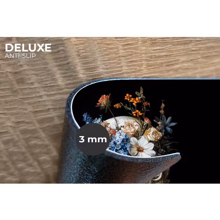 Placemat - 6 stuks - Bloemen - Schedel - Kleurrijk — 4