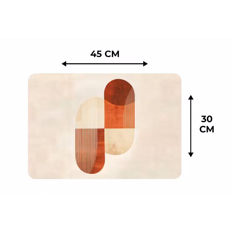 Placemat - 6 stuks - Bogen - Beige - Vormen — 3