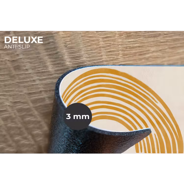 Placemat - 6 stuks - Bogen - Lijnen - Oranje - Minimalistisch — 4
