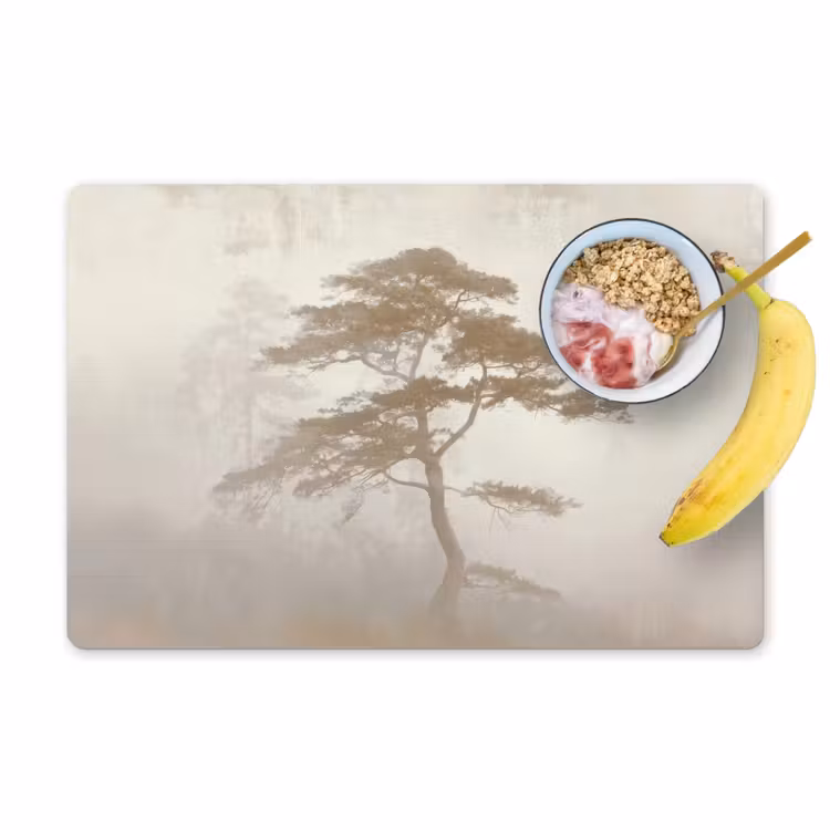 Placemat - 6 stuks - Boom - Oosterse stijl - Landschap — 1