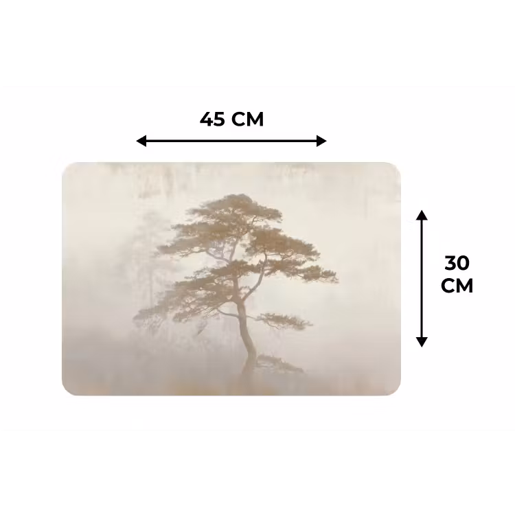 Placemat - 6 stuks - Boom - Oosterse stijl - Landschap — 3