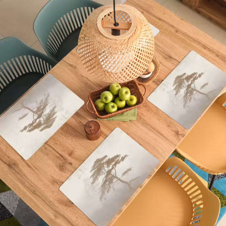 Placemat - 6 stuks - Boom - Oosterse stijl - Landschap — 6