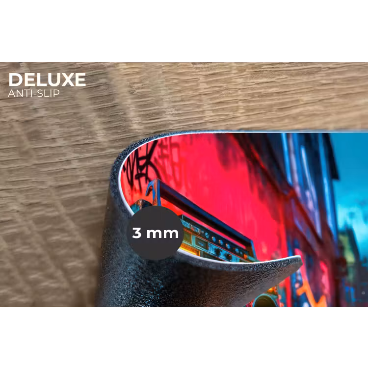 Placemat - 6 stuks - Boombox - Rood - Graffiti - Neon — 4