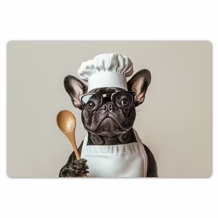 Placemat - 6 stuks - Bril - Hond - Kok — 7