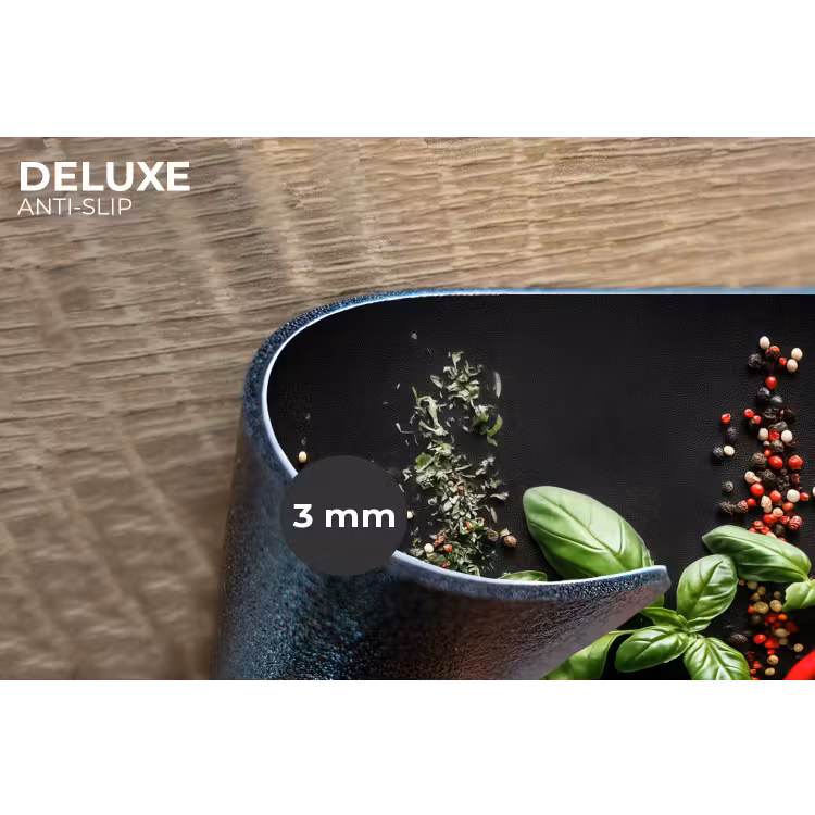 Placemat - 6 stuks - Chilipepers - Basilicum - Blaadjes - Rood — 4