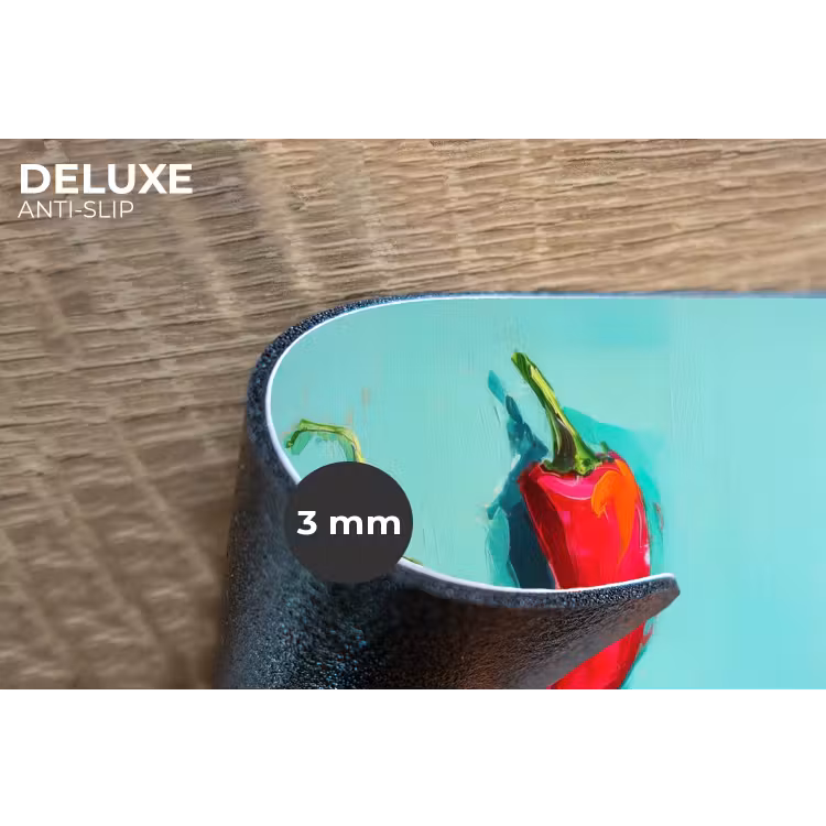 Placemat - 6 stuks - Chilipepers - Geverfd - Rood — 4
