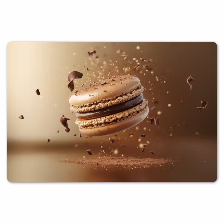 Placemat - 6 stuks - Chocolade - Macarons - Eten - Snoep — 7