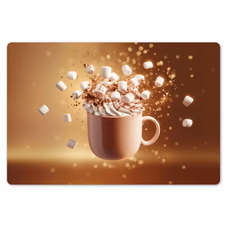 Placemat - 6 stuks - Chocomelk - Drinken - Warm - Bruin — 7