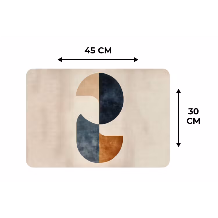 Placemat - 6 stuks - Cirkels - Abstract - Kleurrijk — 3