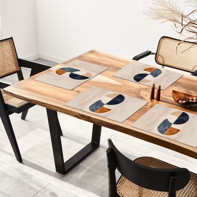 Placemat - 6 stuks - Cirkels - Abstract - Kleurrijk — 5
