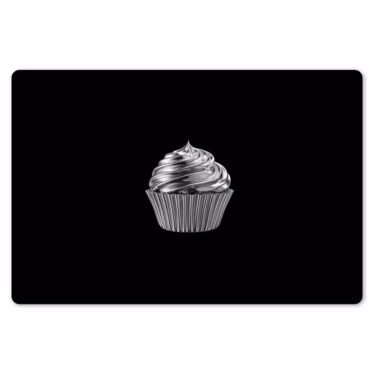 Placemat - 6 stuks - Cupcake - Luxueus - Zilver — 7