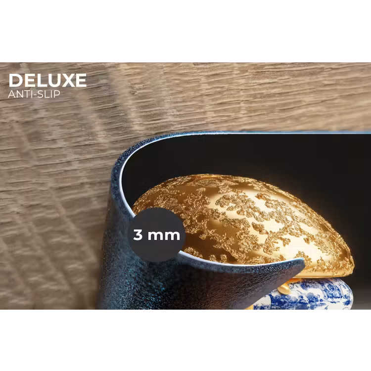 Placemat - 6 stuks - Delftsblauw - Goud - Burger — 4