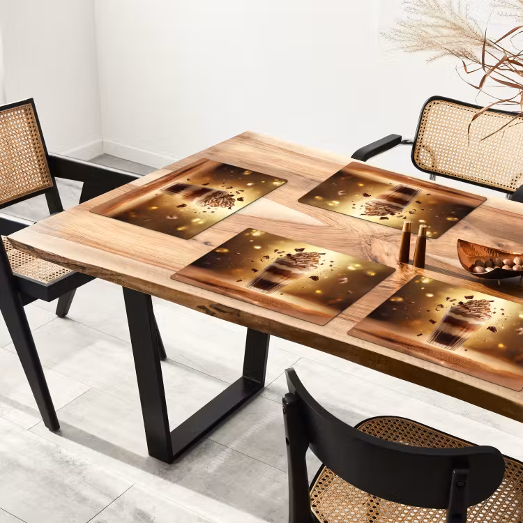 Placemat - 6 stuks - Dessert - Chocolade - Zoet - Eten — 5