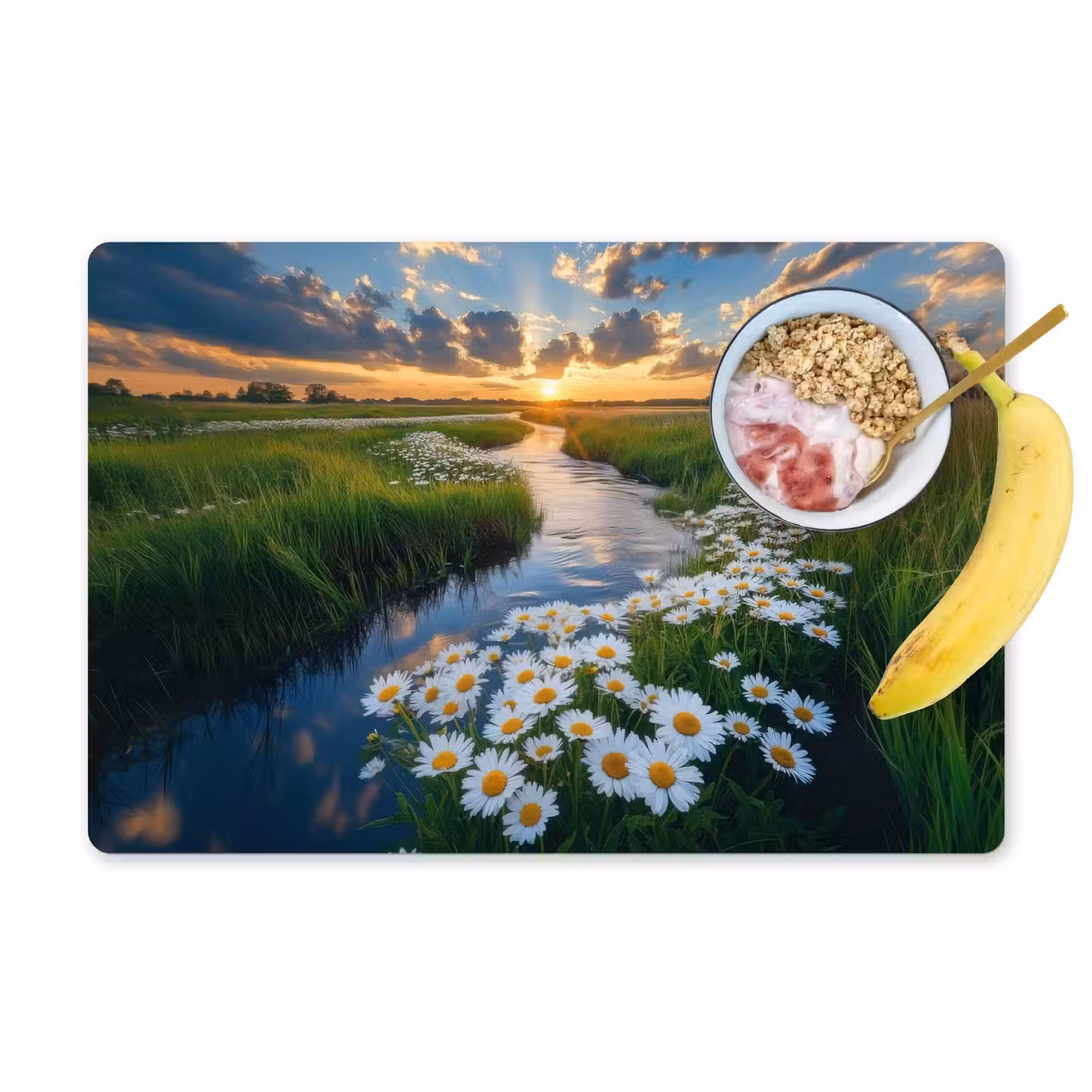 Placemat - 6 stuks - Beekje - Landschap - Margriet — 1