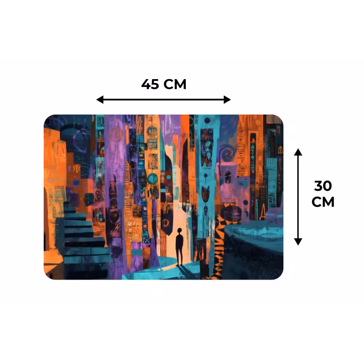 Placemat - 6 stuks - Abstract - Figuren - Kleurrijk — 3