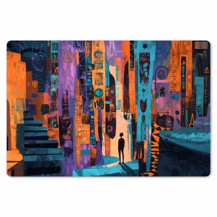 Placemat - 6 stuks - Abstract - Figuren - Kleurrijk — 7