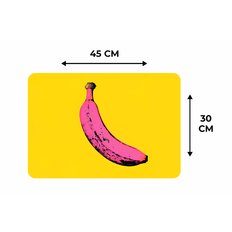 Placemat - 6 stuks - Banaan - Grafisch - Geel — 3