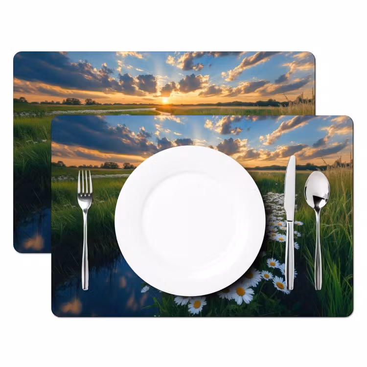 Placemat - 6 stuks - Beekje - Landschap - Margriet — 2