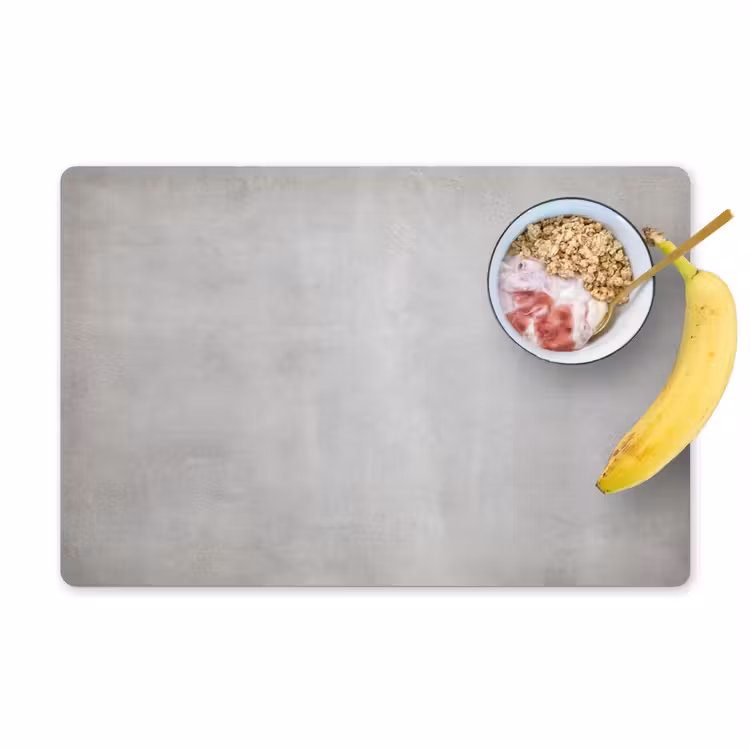 Placemat - 6 stuks - Beton - Grijs - Cement - Industrieel - Structuur — 1